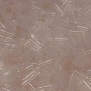 Miyuki Bugle 6mm Beads - Transparent pale pink BGL2-155